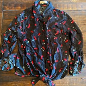 Love notes cherry tie top medium